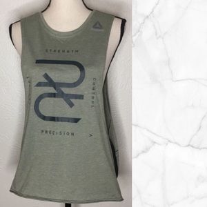 Reebok Green Medium Sleeveless Top